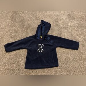 Classic Whimsy Navy Fleece Monogrammed “H” jacket 18-24 months 18m 24m coat